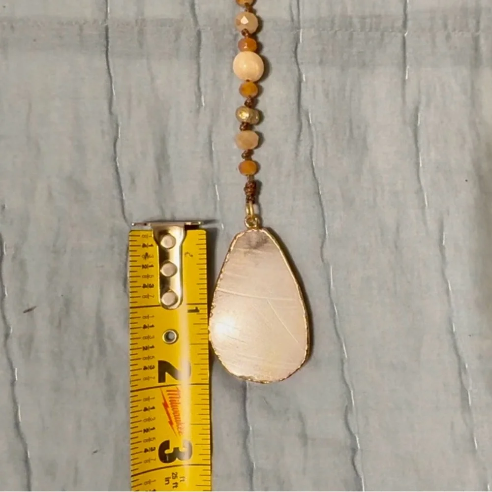 Chico’s beaded stone necklace.  NWOT. - Picture 7 of 9